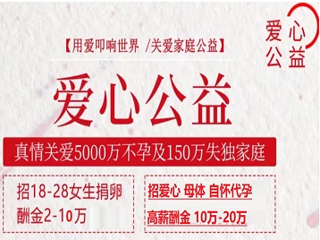 安乡捐卵助孕生子 爱心志愿者招募